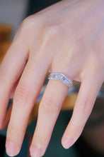 Load image into Gallery viewer, LUOWEND 18K White Gold Real Natural Diamond Ring for Women