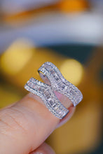 Load image into Gallery viewer, LUOWEND 18K White Gold Real Natural Diamond Ring for Women