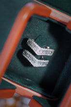 Load image into Gallery viewer, LUOWEND 18K White Gold Real Natural Diamond Ring for Women