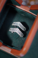 Load image into Gallery viewer, LUOWEND 18K White Gold Real Natural Diamond Ring for Women