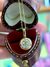 Load image into Gallery viewer, LUOWEND 18K White/Yellow Gold Natural Diamond Necklace for Women