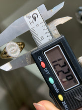 Load image into Gallery viewer, LUOWEND 18K Yellow Gold Natural Diamond Ring for Women