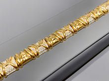 Load image into Gallery viewer, LUOWEND 18K Yellow Gold Natural Diamond Bracelet for Women