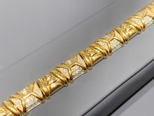 Load image into Gallery viewer, LUOWEND 18K Yellow Gold Natural Diamond Bracelet for Women