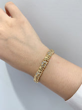 Load image into Gallery viewer, LUOWEND 18K Yellow Gold Natural Diamond Bracelet for Women
