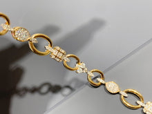 Load image into Gallery viewer, LUOWEND 18K Yellow Gold Natural Diamond Bracelet for Women