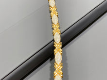 Load image into Gallery viewer, LUOWEND 18K Yellow Gold Natural Diamond Bracelet for Women