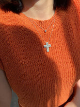 Load image into Gallery viewer, LUOWEND 18K White Gold Natural Diamond Necklace for Women