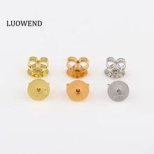 Load image into Gallery viewer, LUOWEND 18K Gold Earrings Screw Back for Women
