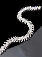Load image into Gallery viewer, LUOWEND 18K White Gold Real Natural Diamond Bracelet for Women