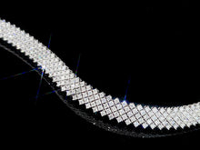 Load image into Gallery viewer, LUOWEND 18K White Gold Real Natural Diamond Bracelet for Women