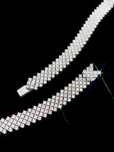 Load image into Gallery viewer, LUOWEND 18K White Gold Real Natural Diamond Bracelet for Women