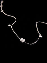 Load image into Gallery viewer, LUOWEND 18K White Gold Real Natural Diamond Bracelet for Women