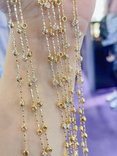 Load image into Gallery viewer, LUOWEND 18K Yellow Gold Natural Diamond Bracelet for Women