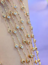 Load image into Gallery viewer, LUOWEND 18K Yellow Gold Natural Diamond Bracelet for Women