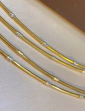 Load image into Gallery viewer, LUOWEND 18K Yellow Gold Party Necklace for Women