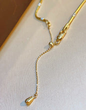 Load image into Gallery viewer, LUOWEND 18K Yellow Gold Party Necklace for Women