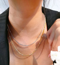 Load image into Gallery viewer, LUOWEND 18K Yellow Gold Party Necklace for Women