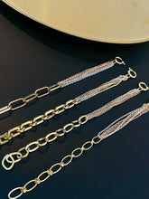 Load image into Gallery viewer, LUOWEND 18K White+Yellow+Rose Gold Bracelet for Women