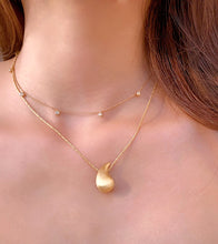 Load image into Gallery viewer, LUOWEND 18K White+Yellow Gold Necklace for Women