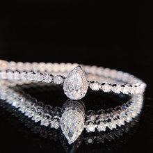 Load image into Gallery viewer, LUOWEND 18K White Gold Real Natural Diamond Bracelet for Women