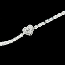 Load image into Gallery viewer, LUOWEND 18K White Gold Real Natural Diamond Bracelet for Women