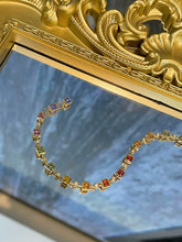 Load image into Gallery viewer, LUOWEND 18K Yellow Gold Natural Color Sapphire Bracelet for Women