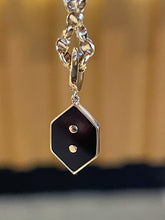 Load image into Gallery viewer, LUOWEND 18K Yellow Gold Natural Diamond Pendant for Women