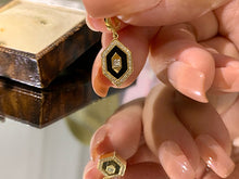 Load image into Gallery viewer, LUOWEND 18K Yellow Gold Natural Diamond Pendant for Women