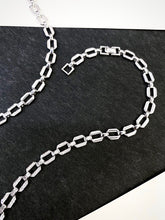 Load image into Gallery viewer, LUOWEND 18K White Gold Real Natural Emerald Necklace for Women