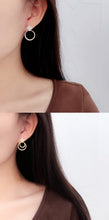 Load image into Gallery viewer, LUOWEND 18K White or Yellow Gold Real Natural Stud Earrings for Women