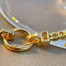 Load image into Gallery viewer, LUOWEND 18K Yellow Gold Real Natural Diamond Necklace for Women