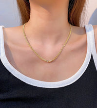 Load image into Gallery viewer, LUOWEND 18K Yellow Gold Real Natural Diamond Necklace for Women
