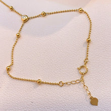 Load image into Gallery viewer, LUOWEND 18K Yellow Gold Natural Diamond Bracelet for Women