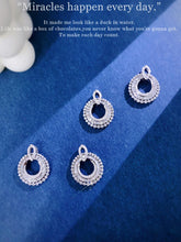 Load image into Gallery viewer, LUOWEND 18K White Gold Necklace Real Natural Diamond Pendant Necklace for Women