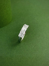 Load image into Gallery viewer, LUOWEND 18K White Gold Natural Diamond Ring for Women