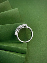 Load image into Gallery viewer, LUOWEND 18K White Gold Natural Diamond Ring for Women