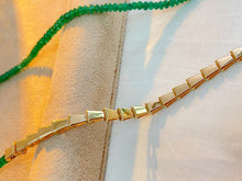 Load image into Gallery viewer, LUOWEND 18K Yellow Gold Natural Emerald Necklace for Women