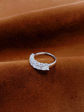 Load image into Gallery viewer, LUOWEND 18K White Gold Natural Diamond Ring for Women
