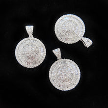 Load image into Gallery viewer, LUOWEND 18K White Gold Real Natural Diamond Pendant Necklace for Women