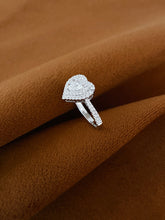 Load image into Gallery viewer, LUOWEND 18K White Gold Natural Diamond Earrings for Women