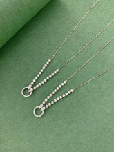 Load image into Gallery viewer, LUOWEND 18K White Gold Real Natural Diamond Necklace for Women