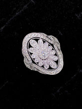 Load image into Gallery viewer, LUOWEND 18K White Gold Real Natural Diamond Ring for Women