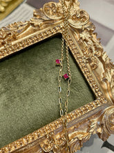 Load image into Gallery viewer, LUOWEND 18K Yellow Gold Natural Ruby Bracelet for Women