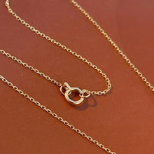 Load image into Gallery viewer, LUOWEND 18K Yellow Gold Real Natural Diamond Necklace for Women