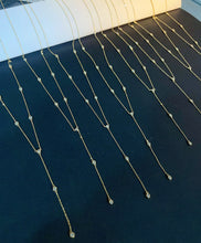 Load image into Gallery viewer, LUOWEND 18K Yellow Gold Real Natural Diamond Necklace for Women