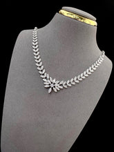 Load image into Gallery viewer, LUOWEND 18K White Gold Real Natural Diamond Necklace for Women