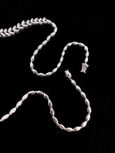 Load image into Gallery viewer, LUOWEND 18K White Gold Real Natural Diamond Necklace for Women