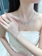 Load image into Gallery viewer, LUOWEND 18K White Gold Real Natural Diamond Bracelet for Women