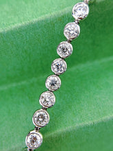 Load image into Gallery viewer, LUOWEND 18K White Gold Real Natural Diamond Bracelet for Women